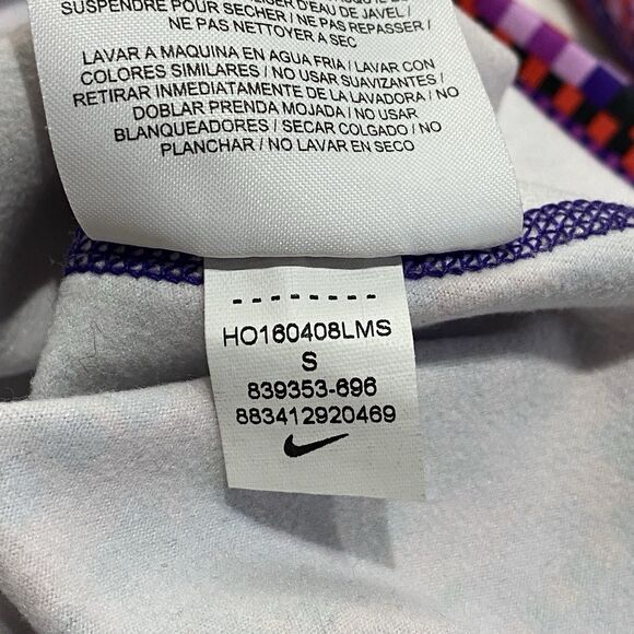 Nike Pro Hyperwarm 1/2 Zip Thermal Pullover Women’s Small Pink Multi Thumbholes - Picture 9 of 9